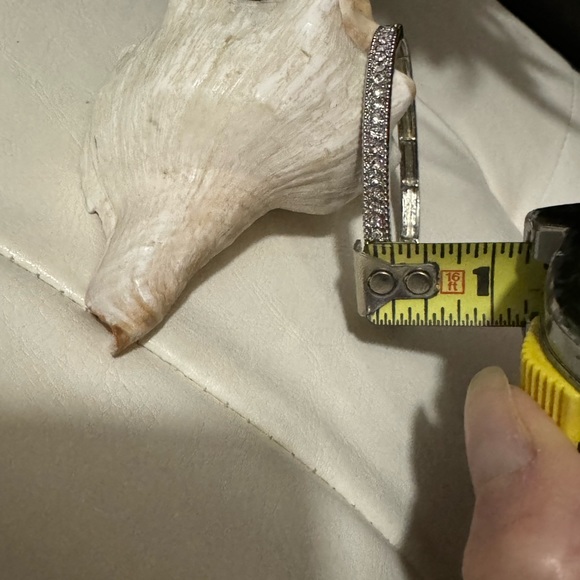 Crystal Encrusted Bangle-Silver Toned - Picture 10 of 15